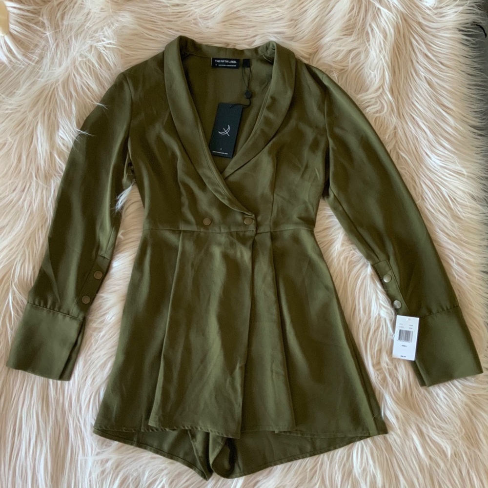 Hollywood military Romper green Small
